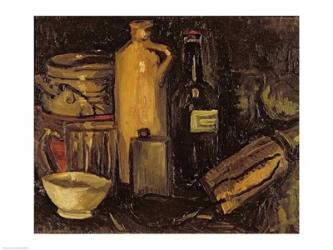Still life with pots, bottles and flasks | Obraz na stenu