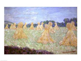 Haystacks, The young Ladies of Giverny, Sun Effec | Obraz na stenu