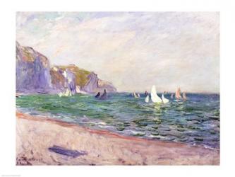 Boats below the Cliffs at Pourville, 1882 | Obraz na stenu