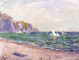 Boats below the Cliffs at Pourville, 1882 | Obraz na stenu