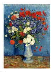 Still Life: Vase with Cornflowers and Poppies, 1887 | Obraz na stenu