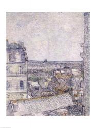 View from Vincent's room in the Rue Lepic | Obraz na stenu