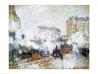 Exterior of the Gare Saint-Lazare, Arrival of a Train | Obraz na stenu