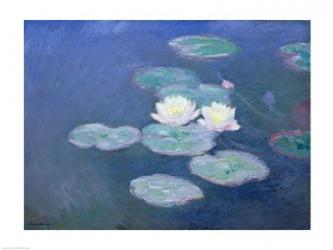 Waterlilies, Evening | Obraz na stenu