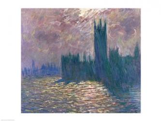 Parliament, Reflections on the Thames, 1905 | Obraz na stenu