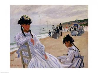 On the Beach at Trouville | Obraz na stenu