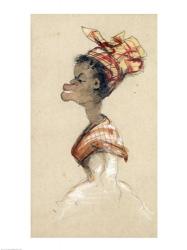 Black Woman Wearing a Headscarf, 1857 | Obraz na stenu