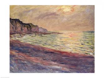 The Beach at Pourville, Setting Sun | Obraz na stenu