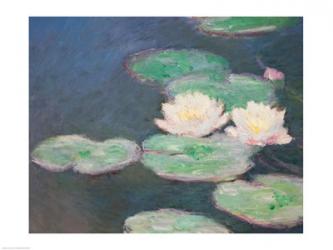 Waterlilies, Evening; detail | Obraz na stenu