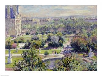 View of the Tuileries Gardens, Paris, 1876 | Obraz na stenu