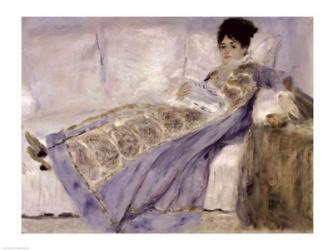 Madame Monet on a Sofa, c.1874 | Obraz na stenu