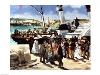 The Departure of the Folkestone Ferry from Boulogne, 1869 | Obraz na stenu