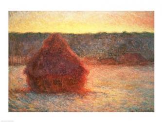 Haystacks at Sunset, Frosty Weather, 1891 | Obraz na stenu