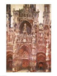 Rouen Cathedral, evening, harmony in brown, 1894 | Obraz na stenu