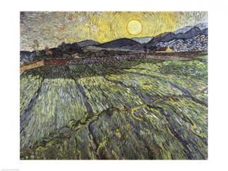 Enclosed field with rising sun, 1889 | Obraz na stenu