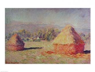 Two Haystacks, 1891 | Obraz na stenu