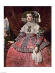 Queen Maria Anna of Spain in a red dress | Obraz na stenu