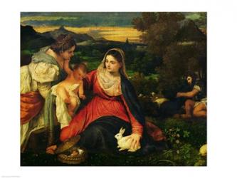 Madonna and Child with St. Catherine | Obraz na stenu
