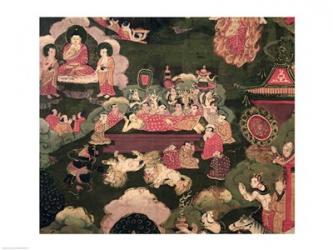 Parinirvana, from 'The Life of Buddha Sakyamuni' | Obraz na stenu