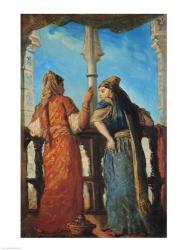 Jewish Women at the Balcony, Algiers, 1849 | Obraz na stenu