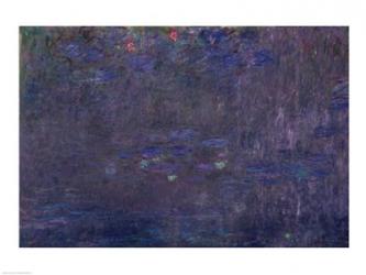Waterlilies: Reflections of Trees, detail from the right hand side, 1915-26 | Obraz na stenu
