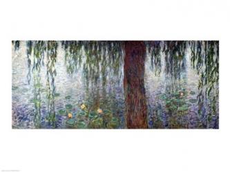 Waterlilies: Morning with Weeping Willows, detail of the left section, 1915-26 | Obraz na stenu