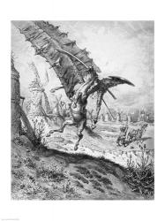 Don Quixote and the Windmills | Obraz na stenu