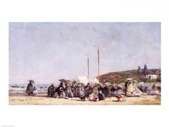 The Beach at Trouville, 1864 | Obraz na stenu