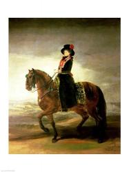 Equestrian portrait of Queen Maria Luisa | Obraz na stenu