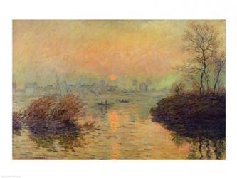 Sun Setting over the Seine at Lavacourt. Winter Effect, 1880 | Obraz na stenu