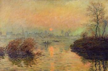 Sun Setting over the Seine at Lavacourt. Winter Effect, 1880 | Obraz na stenu