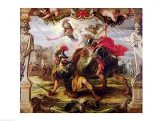 Achilles Defeating Hector | Obraz na stenu