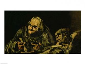 Two Old Men Eating, one of the 'Black Paintings' | Obraz na stenu
