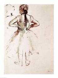 Dancer viewed from the back | Obraz na stenu
