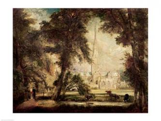 Salisbury Cathedral from the Bishop's Grounds, c.1822-23 | Obraz na stenu