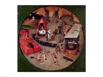Tabletop of the Seven Deadly Sins and the Four Last Things, detail of Hell, c.1480 | Obraz na stenu