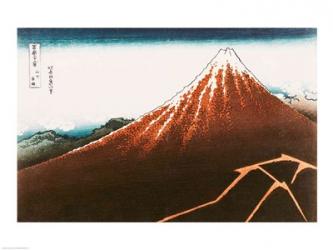 Fuji above the Lightning | Obraz na stenu