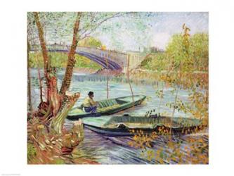 Fishing in the Spring. Pont de Clichy, 1887 | Obraz na stenu