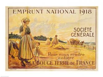 Poster for the Loan for National Defence from the Societe Generale, 1918 | Obraz na stenu