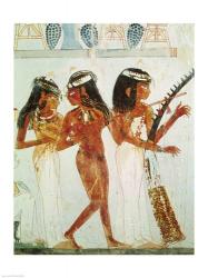 Musicians and a Dancer, from the Tomb of Nakht | Obraz na stenu