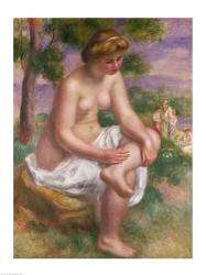 Seated Bather in a Landscape | Obraz na stenu