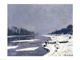 Ice on the Seine at Bougival, c.1864-69 | Obraz na stenu