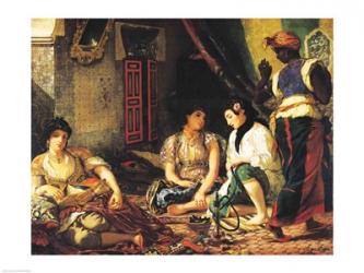 The Women of Algiers in their Apartment, 1834 | Obraz na stenu