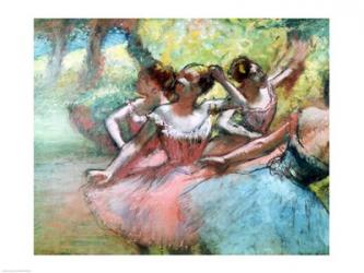 Four ballerinas on the stage | Obraz na stenu
