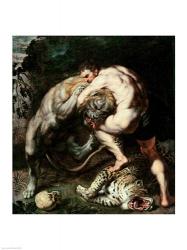 Hercules Fighting the Nemean Lion | Obraz na stenu