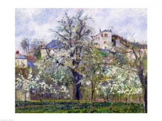 The Vegetable Garden with Trees in Blossom, Spring, Pontoise, 1877 | Obraz na stenu