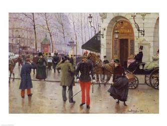 The Boulevard des Capucines and the Vaudeville Theatre, 1889 | Obraz na stenu