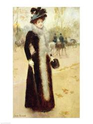 A Parisian Woman in the Bois de Boulogne | Obraz na stenu