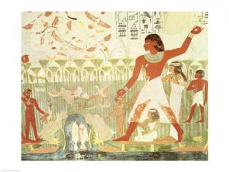 Hunting and Fishing, from the Tomb of Nakht | Obraz na stenu