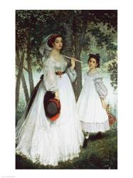 The Two Sisters: Portrait, 1863 | Obraz na stenu